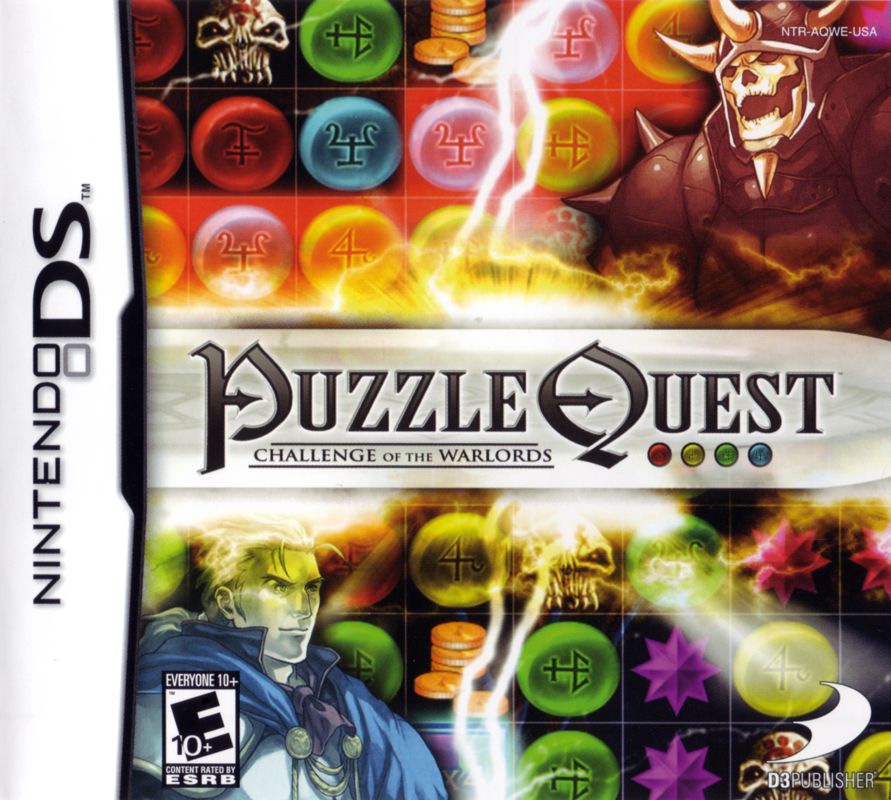 Puzzle Quest: Challenge of the Warlords box art for Playstation 2